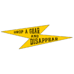 Free download Drop A Gear And Disappear motorbike sticker design
