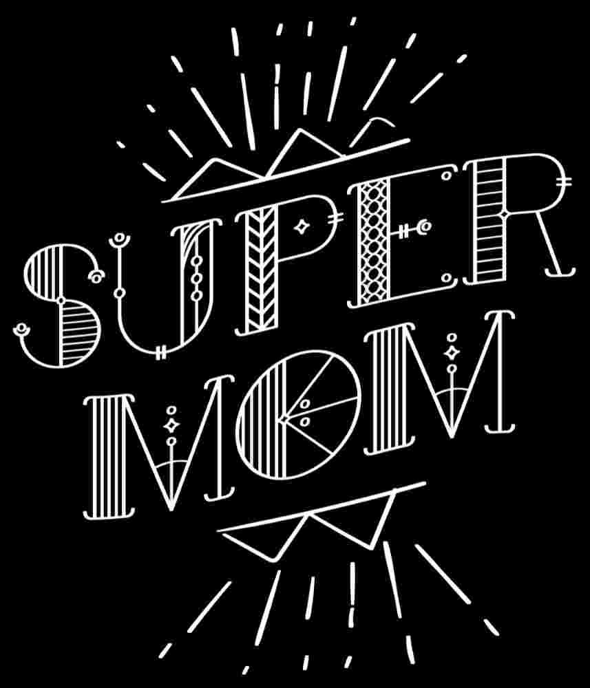 Free Download Super Mon Tshirt Design, Mothers Day Quote