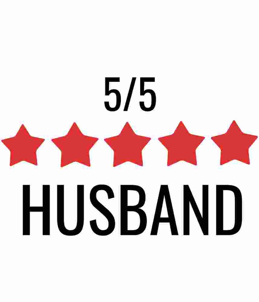 Free Download 5 Star Husband Funny Quote Design