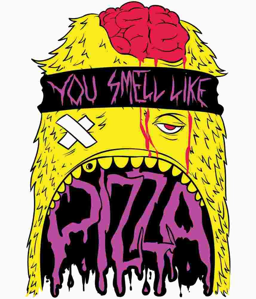 Free Download You Smell Like Pizza Monster, zombie