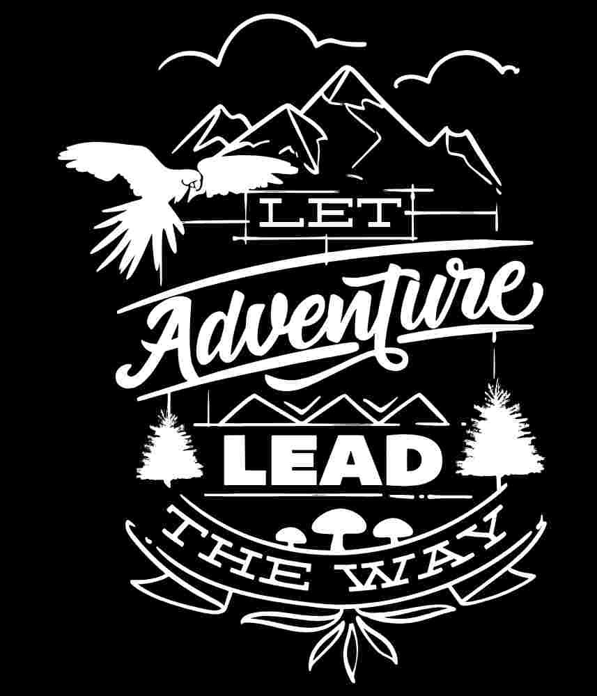 Free Download Let Adventure Lead The Way Camping Quote T-shirt Design