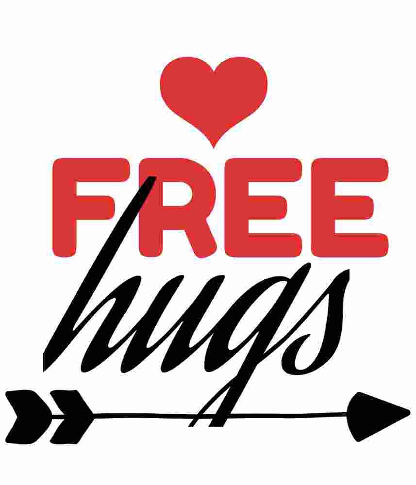 Free Download Free Hugs Funny Valentine's Day T-shirt Design