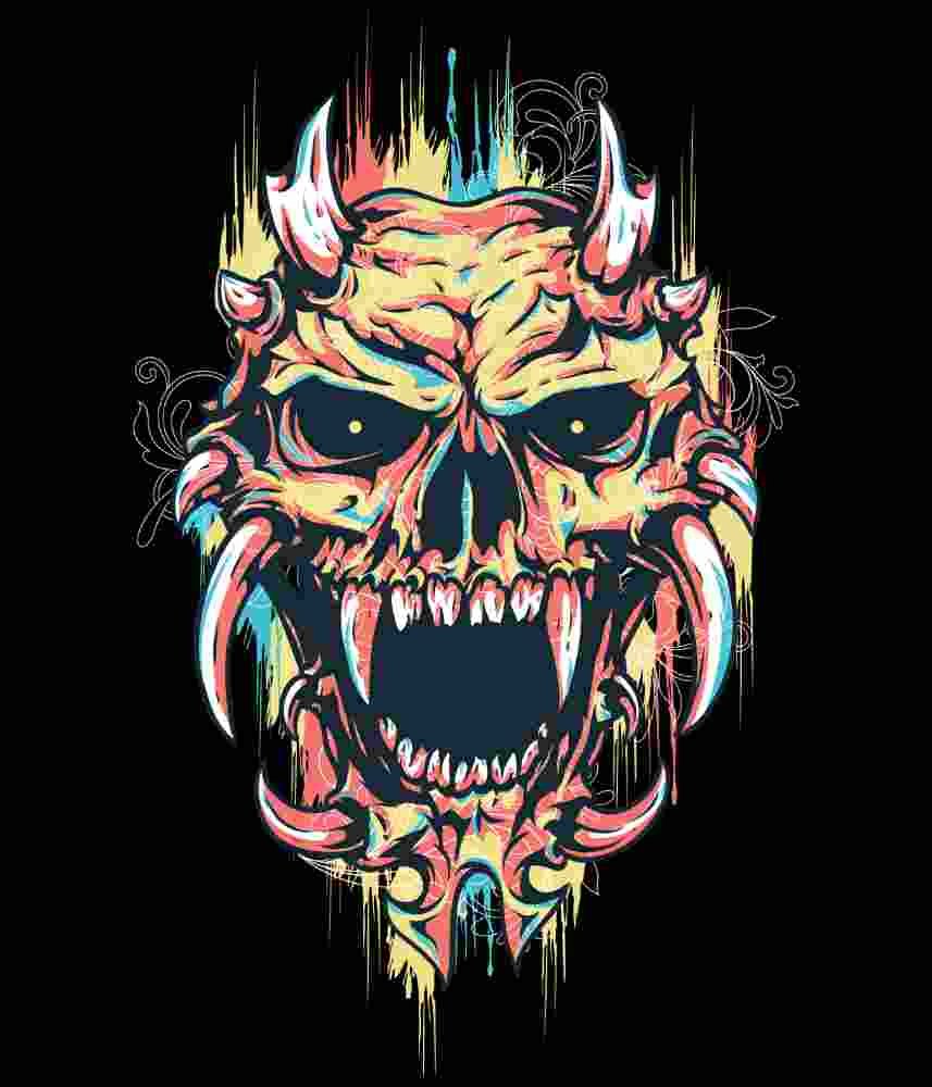 Free Download Graffiti Demon Urban Art Demon T-shirt Design