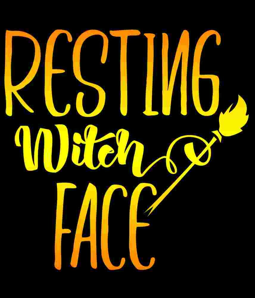 Free Download Resting Witch Face Funny Halloween T-shier Quote