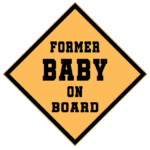 Free Download Former Baby On Board Funny Bumper Sticker funny bumper sticker design