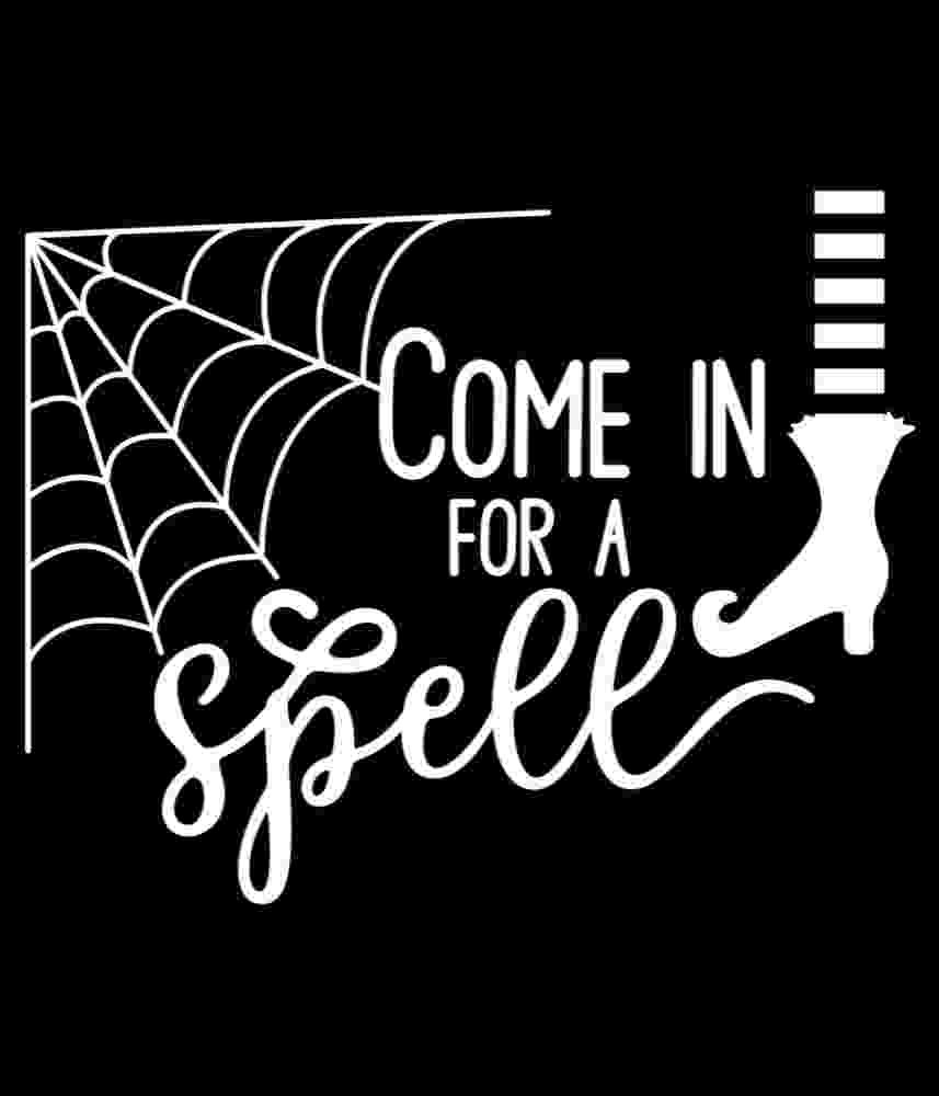 Free Download Come In For A Spell Funny Halloween Design