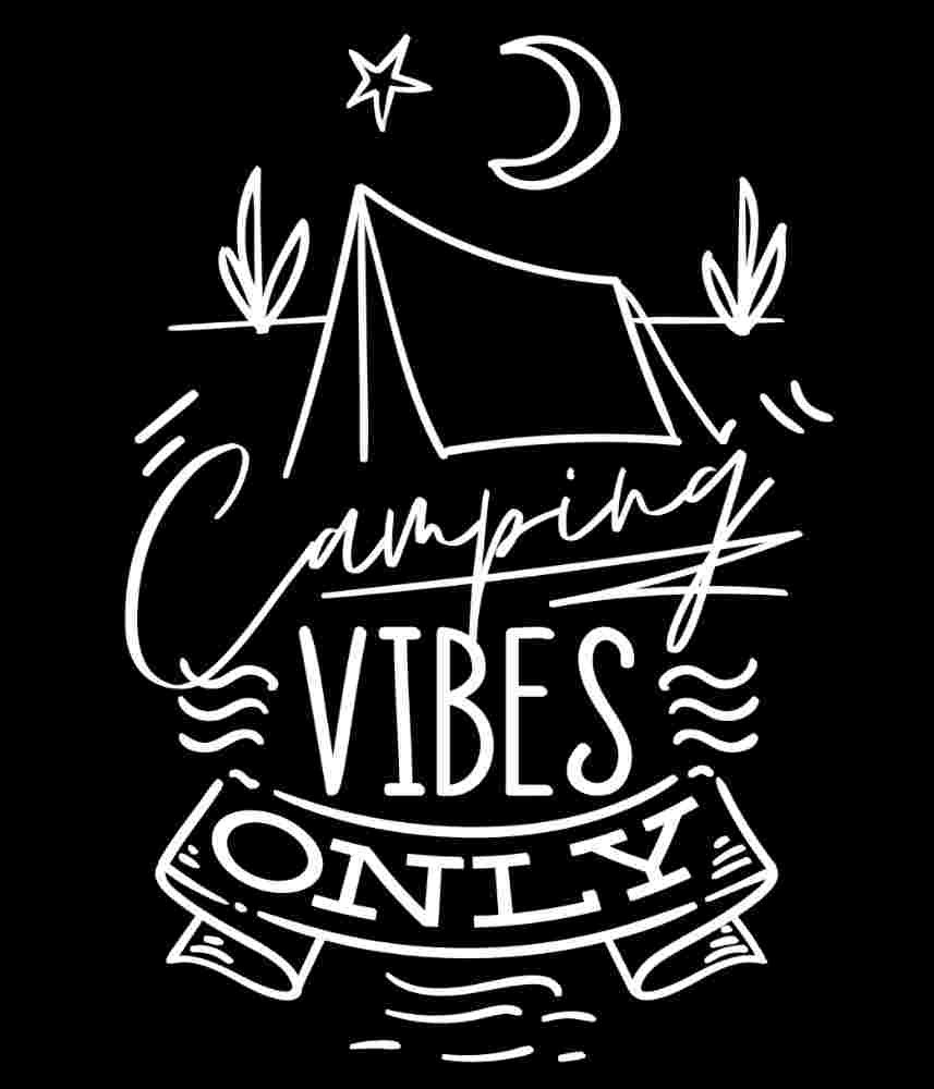 Free Download Camping vibes Only T-shirt Design