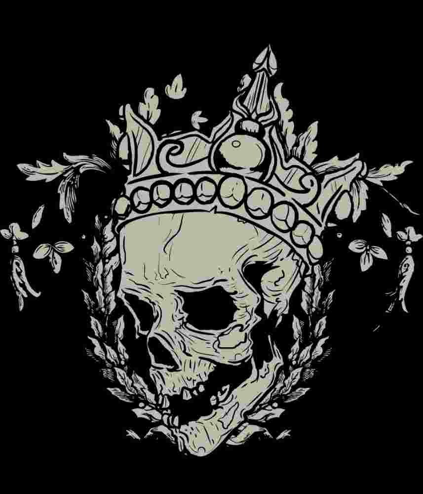 Free Download Dead Monarch, skull with crown