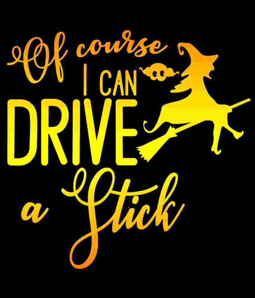 Free Download I Can Drive a Stick Funny Halloween Novelty Design T-shirt