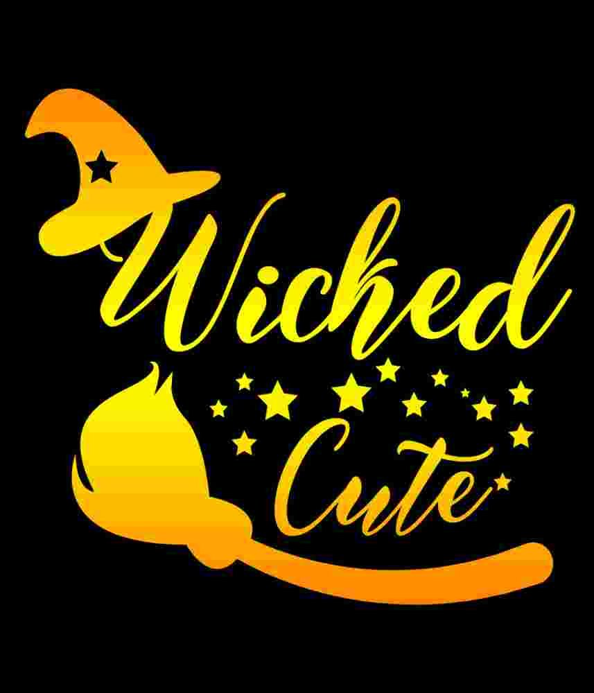 Free Download Wicked Cute Funny Halloween Tshirt Design