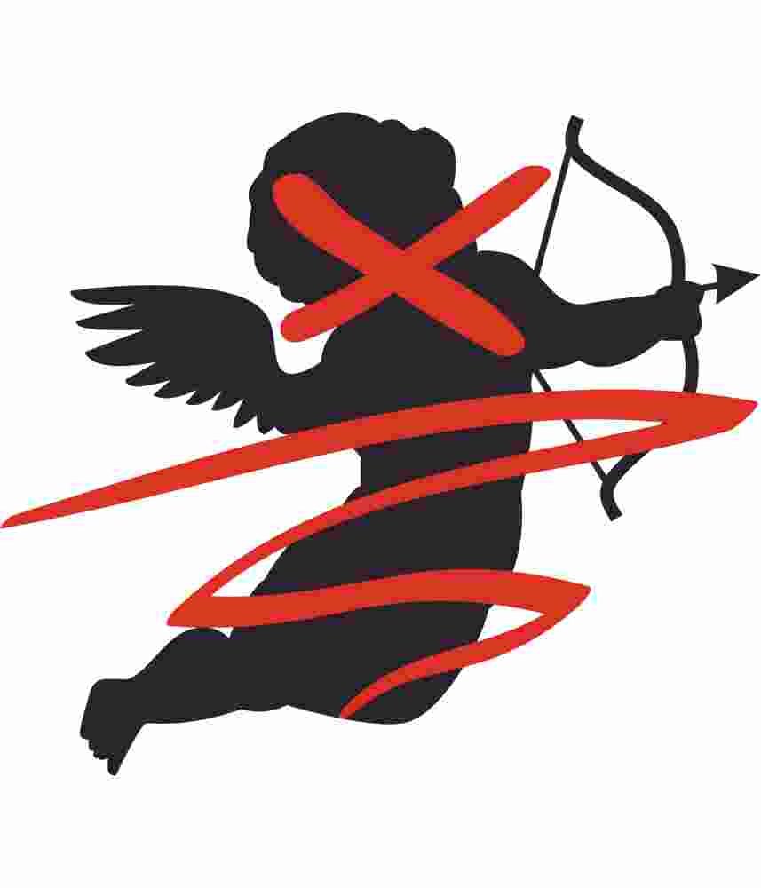 Free Download No Cupid, Funny Valentines Day Design