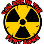 Free Download Fart Zone Funny Quote, teen dor sticker quote