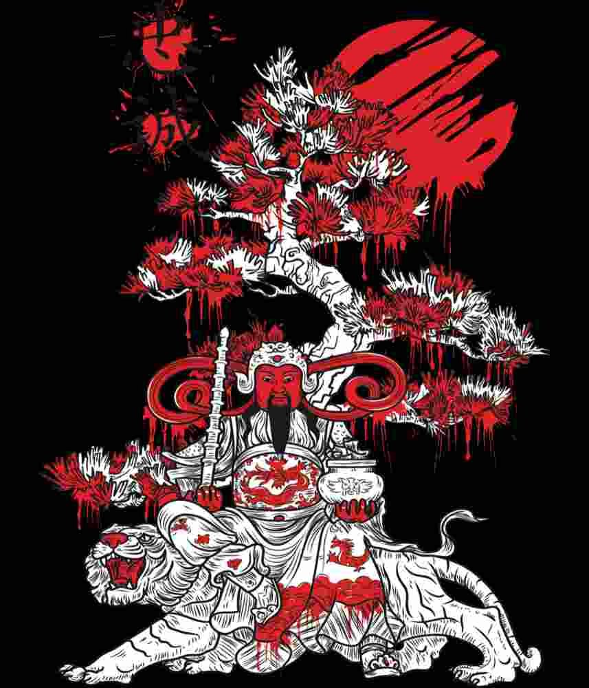 Free Download Caishen God of Wealth, Chinese god of wealth, fortune, and prosperity, Asia