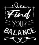Free Download Find your Balance Quote T-shirt Design