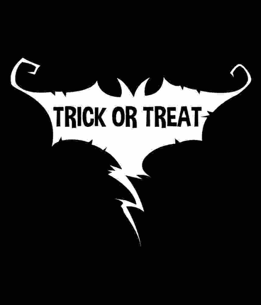 Free Download Trick or Treat Giant Bat Halloween Design