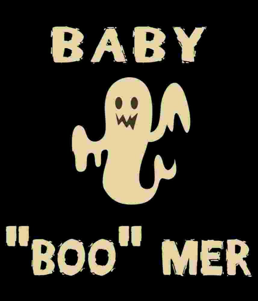 Free Download Baby Boo Mer Funny Ghost T-shirt Design