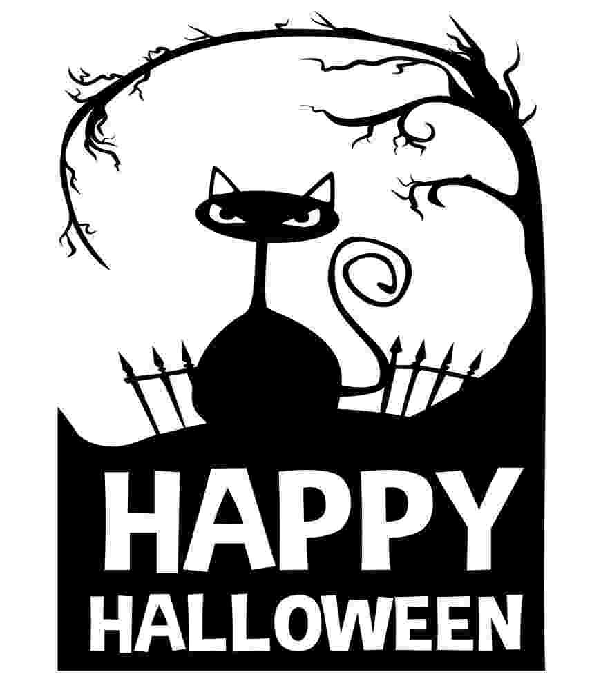 Free Download Happy Halloween Cat In Cemetery