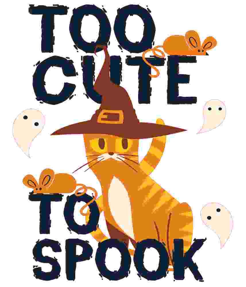 Free Download Too Cute To Spook Witch Cat