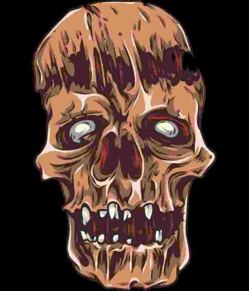 Free Download Zombie Skull