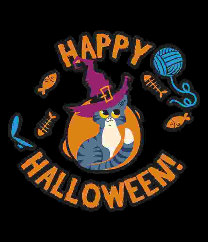 Free Download Happy Halloween Witch Cat!