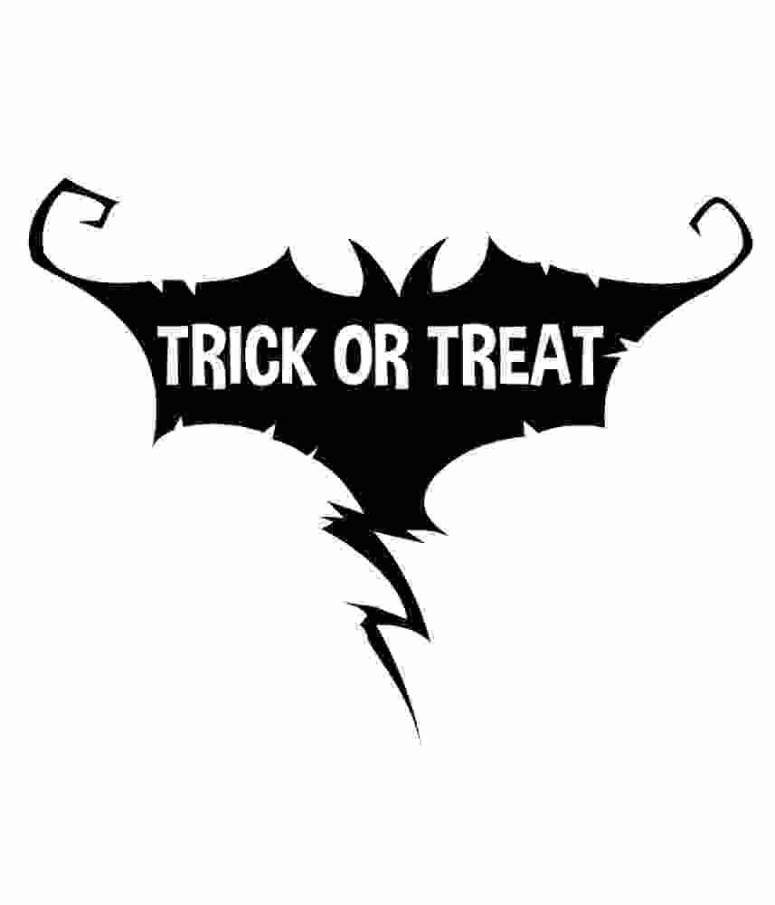 Free Download Trick or Treat Giant Bat Halloween Design