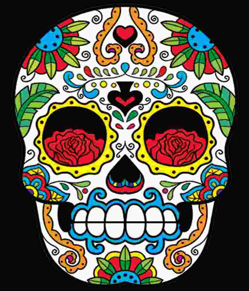 Free Download Rose Eyes Sugar Skull Calaveras