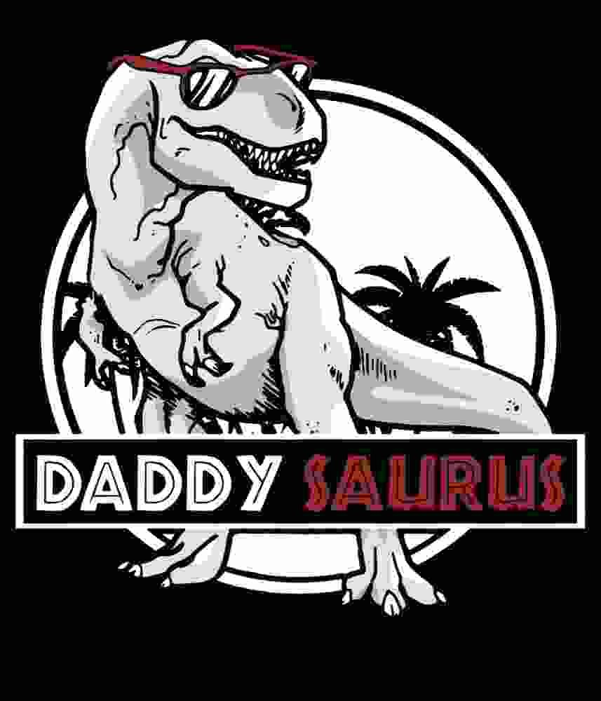 Free Download Daddy Saurus Funny T-rex Design